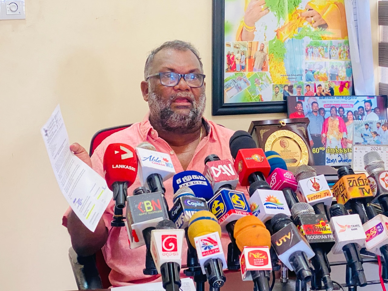 தலைவர் பதவியை செல்வம் அடைக்கலநாதனுக்கு வழங்குவதற்கு பலரும் எதிா்ப்பு – கோவிந்தன் கருணாகரம்!