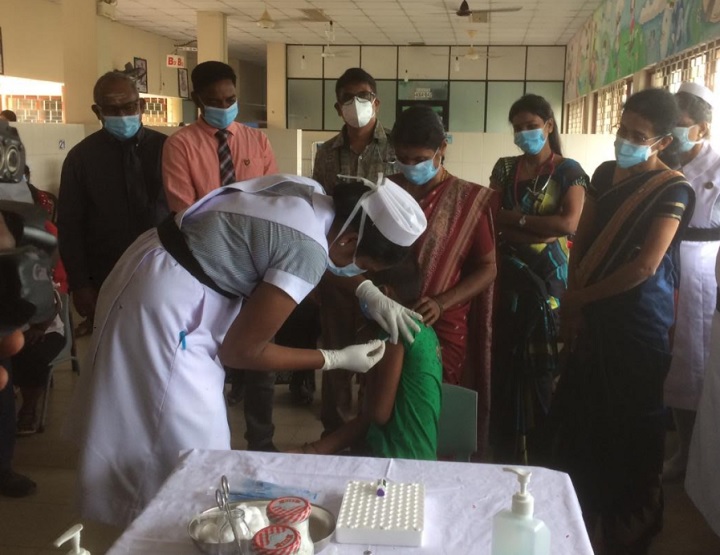 யாழ்ப்பாணத்தில் பைசர் தடுப்பூசி வழங்கும் வேலைத்திட்டம் ஆரம்பம்