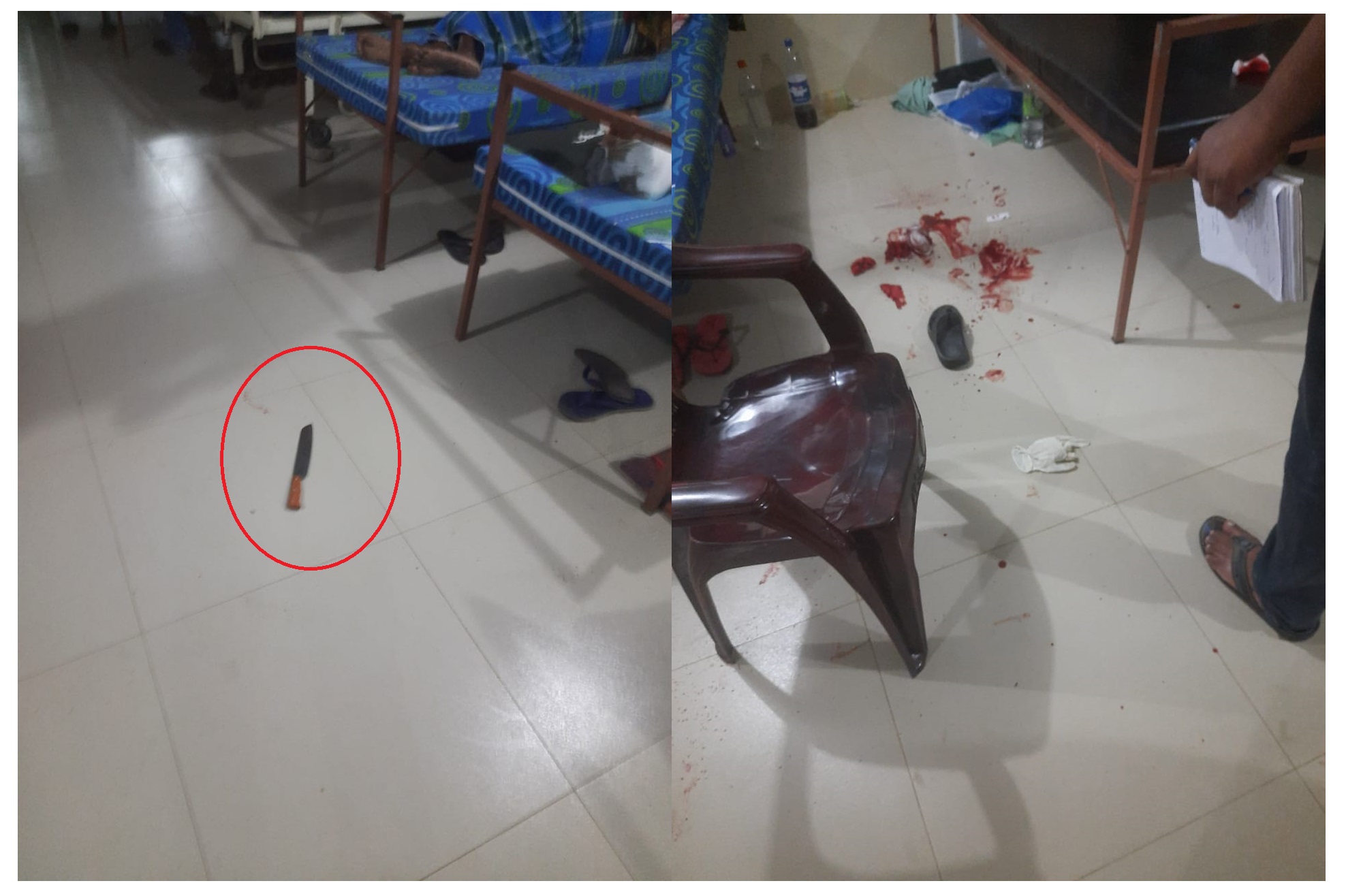 மன்னார் வைத்தியசாலையின் நோயாளர் விடுதியில் கத்திக்குத்து – ஒருவர் கைது!