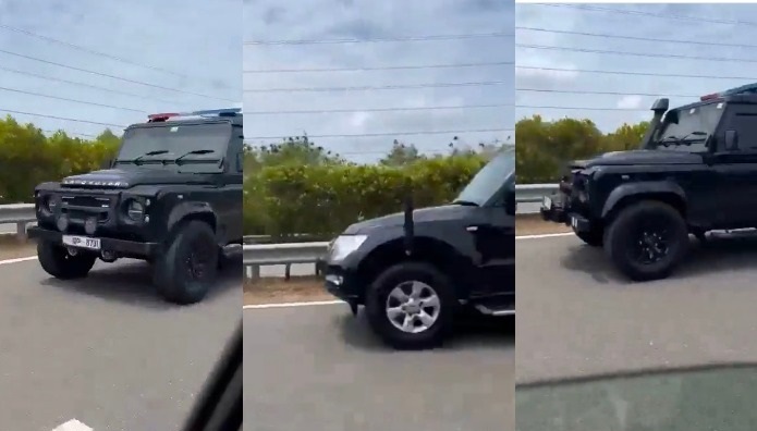 பலத்த பாதுகாப்போடு விமான நிலையம் செல்லும் சொகுசு வாகனங்கள் !