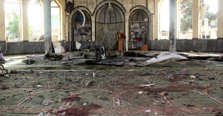 ஆப்கானிஸ்தானில் பிரபல மசூதியில் குண்டுவெடிப்பு: 20க்கும் அதிகமானோர் உயிரிழப்பு- 40பேர் காயம்!