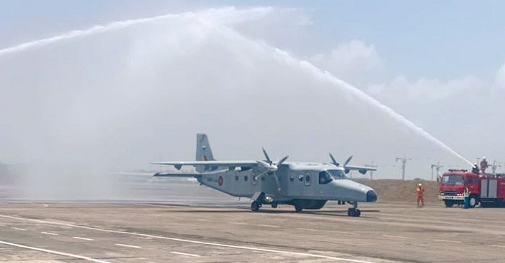 டோனியர்-228 கடல்சார் கண்காணிப்பு விமானம், கட்டுநாயக்க விமானப்படை தளத்தை வந்தடைந்தது