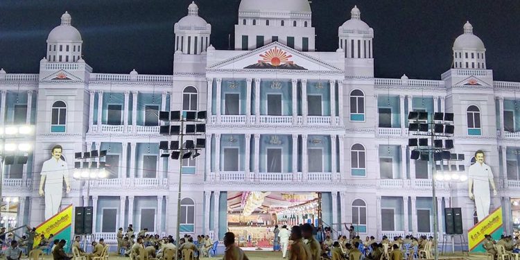 விருதுநகரில் தி.மு.க. முப்பெரும் விழா – 2000 ஏக்கர் நிலப்பரப்பில் பிரம்மாண்ட பந்தல்