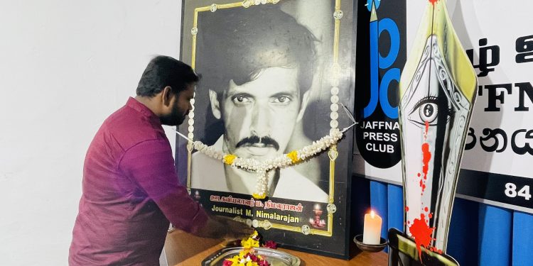 நிமலராஜனின் 22ஆம் ஆண்டு நினைவேந்தல் நிகழ்வு யாழில்!