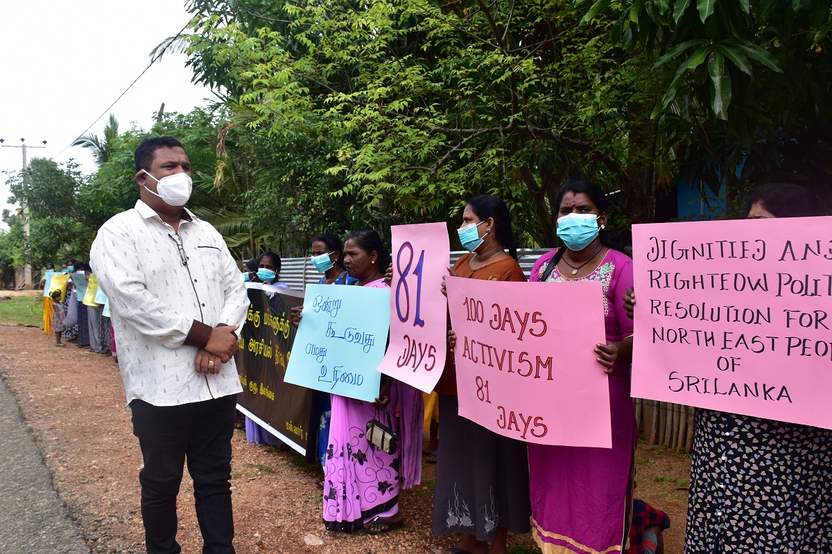 மன்னார் ஓலைத்தொடுவாய் பகுதியில் கவனயீர்ப்பு போராட்டம் முன்னெடுப்பு