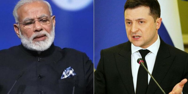 ரஷ்யா – உக்ரைன் போரில் அமைதிக்கு மத்தியஸ்தம் செய்ய வேண்டும் : மோடியிடம் ஜெலென்ஸ்கி கோரிக்கை