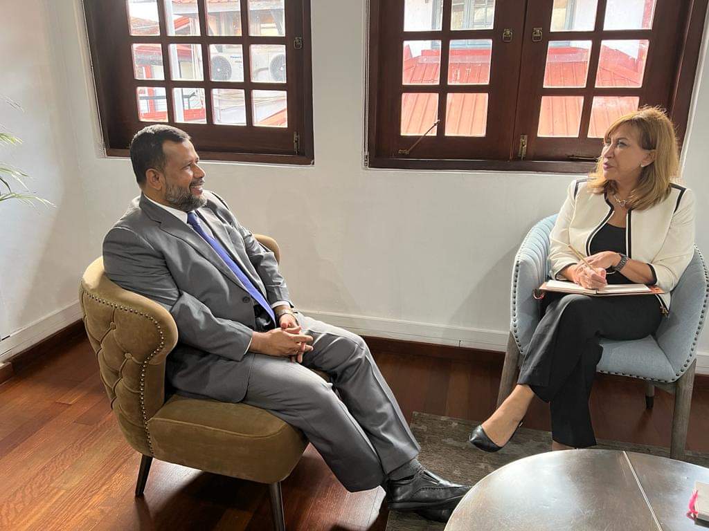 ஐ.நா வதிவிடப் பிரதிநிதி ஹனா சிங்கருக்கும் ரிஷாட் பதியுதீனுக்குமிடைல்  சந்திப்பு