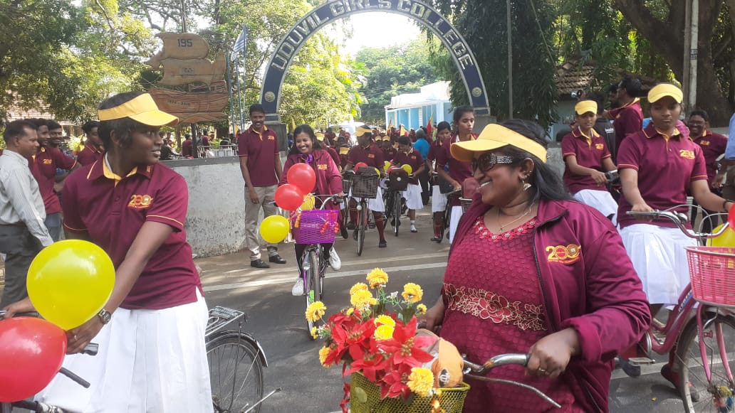 வட்டுக்கோட்டை யாழ்ப்பாணக் கல்லூரியின் 200 ஆவது ஆண்டினை முன்னிட்டு சைக்கிள் பவணி!