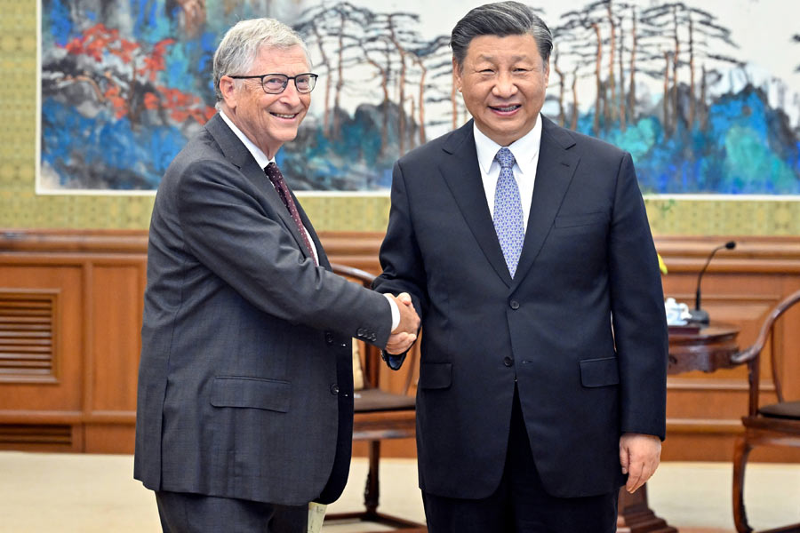 சீன ஜனாதிபதியுடன் கைகோர்க்கும்  பில்கேட்ஸ்