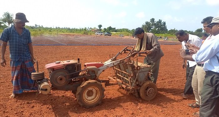 யாழ். விவசாயியால் வெங்காயம் நடுகை செய்யும் இயந்திரம் கண்டுபிடிப்பு!