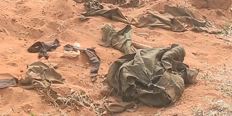 பெண் போராளிகளின் மனித எச்சங்கள் தென்பட்டதால் பரபரப்பு