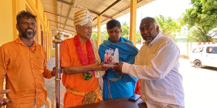 கலாநிதி மறவன் புலவு சச்சிதானந்தனுக்கு ‘தமிழினக் காவலன்’ விருது