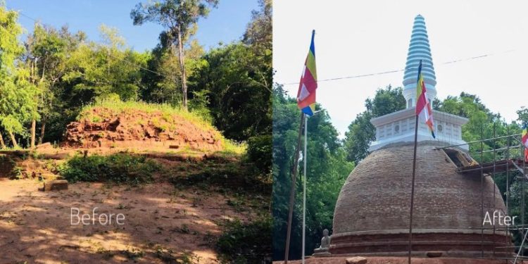 தமிழர்களின் பூர்வீகக் கிராமத்தில் முளைத்த புதிய விகாரை இன்று திறந்துவைப்பு !