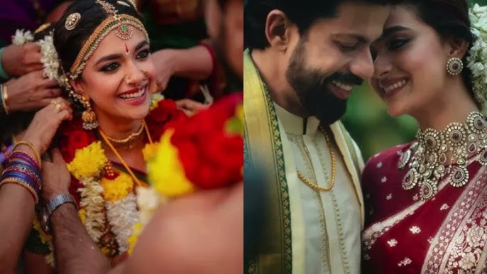 கீர்த்தி கல்யாணத்தில் பட்டு வேட்டியுடன் விஜய்