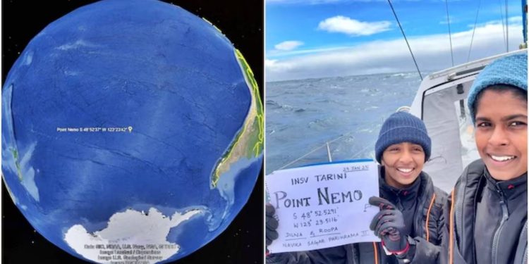 செயற்கை கோள்களின் கல்லறையை அடைந்த இந்திய கடற்படை அதிகாரிகள்!