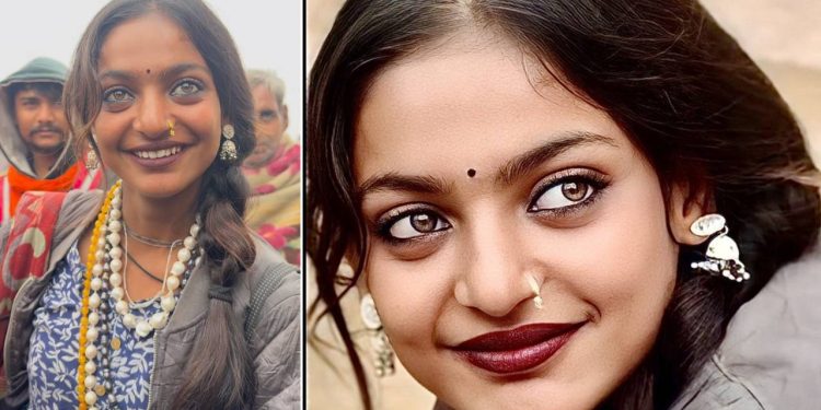 மகா கும்பமேளா விழாவில் வைரலான காந்தக் கண்ணழகி மோனாலிசா போஸ்லே!