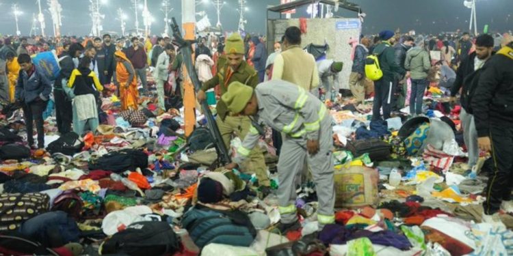 உத்தரப்பிரதேசில் கும்பமேளா கூட்ட நெரிசலில் சிக்கி 15 பேர் உயிரிழப்பு!