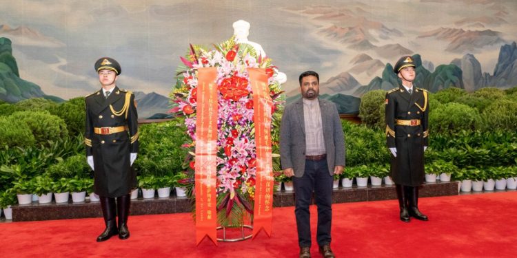 மாவோ சேதுங் நினைவிடத்திற்கு ஜனாதிபதி அஞ்சலி செலுத்தினார்!