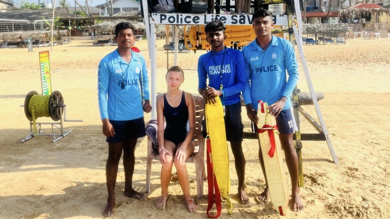 கடலில் அள்ளுண்ட ரஷ்ய சிறுமி பாதுகாப்பாக மீட்பு!