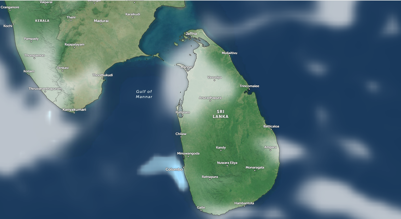 பல இடங்களில் இடியுடன் கூடிய மழை!