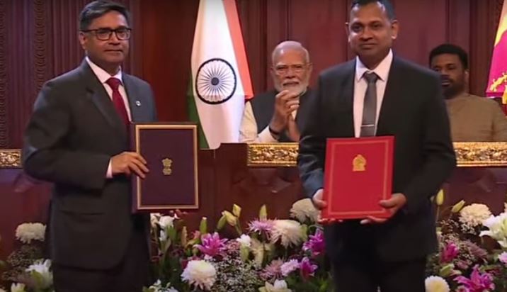 இந்திய-இலங்கை புரிந்துணர்வு ஒப்பந்தங்கள் பரிமாற்றம்!