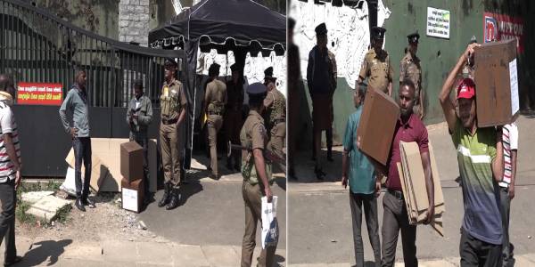 நுவரேலியாவில் பாதுகாப்புடன் எடுத்துச்செல்லப்பட்ட வாக்குப்பெட்டிகள்!