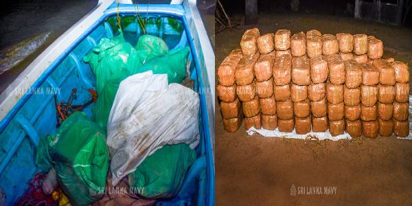 மன்னார், பேசாலை கடற்கரை பிரதேசத்தில் 87 மில்லியன் ரூபாய்க்கும் அதிகமாக கேரள கஞ்சா மீட்பு!