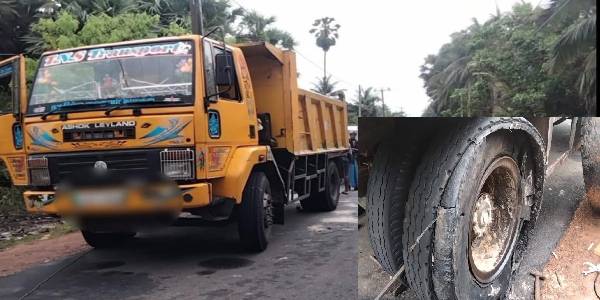 சட்டவிரோத மணலுடன் தப்பிச்சென்ற டிப்பர் வாகனம் மீது பொலிஸார் துப்பாக்கிச்சூடு!