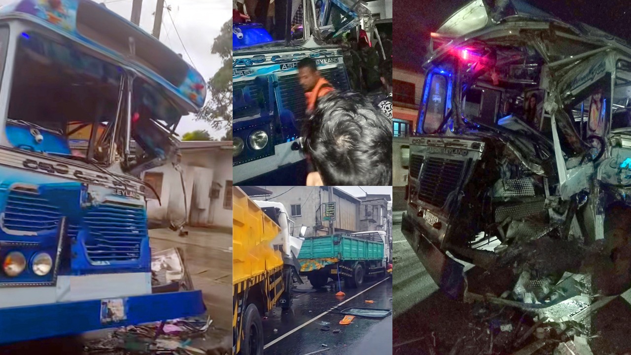 வெல்லம்பிட்டியில் பல வாகனங்கள் மோதி விபத்து!