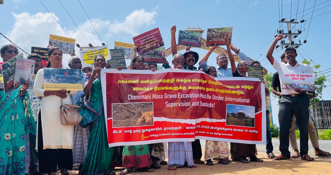 செம்மணி மனிதப் புதைகுழி: யாழில் கவனயீர்ப்புப் போராட்டம்!