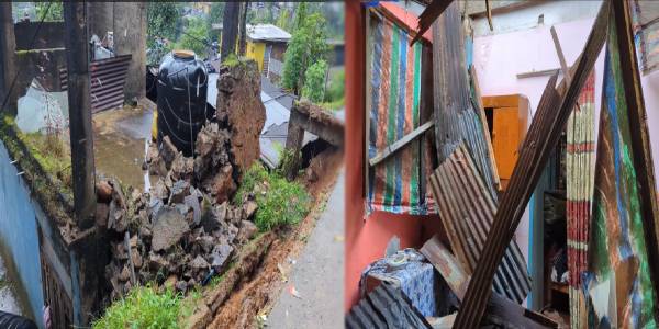 ஹட்டன் – சமனலகம பகுதியில் மண்சரிவு! வீடு ஒன்றிற்கு பலத்த சேதம்!