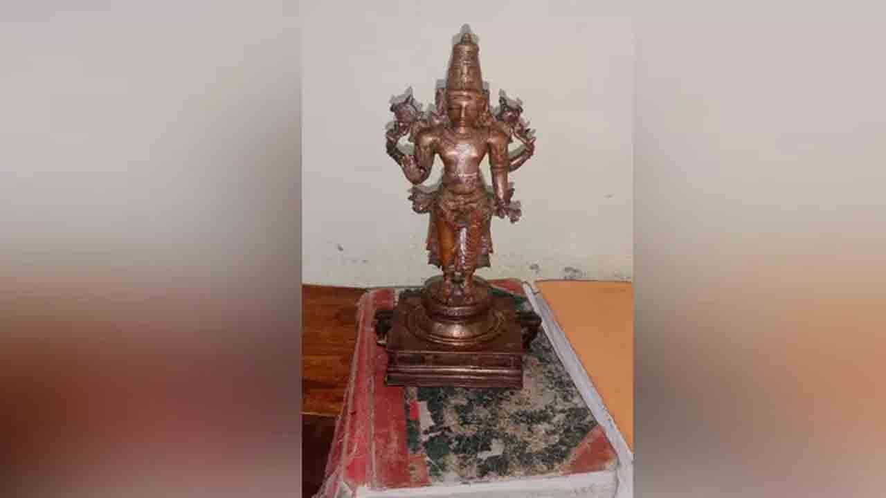 இலங்கைக்கு கடத்தவிருந்த பல கோடிரூபாய் மதிப்புடைய ஐம்பொன் சிலையுடன் இருவர் கைது!