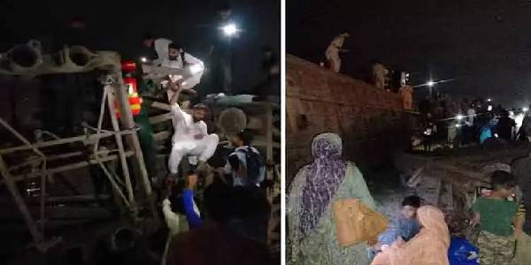 பாகிஸ்தானில் எக்ஸ்பிரஸ் ரயில் தடம்புரண்டு விபத்து! 30பேர் படுகாயம்!