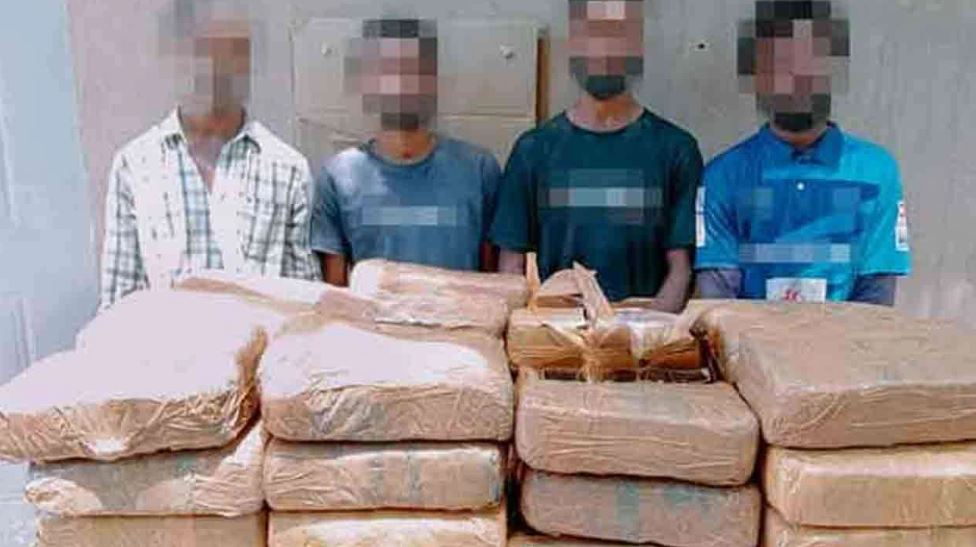 27 மில்லியன் ரூபாய் மதிப்புள்ள கஞ்சாவுடன் ஐவர் கைது!