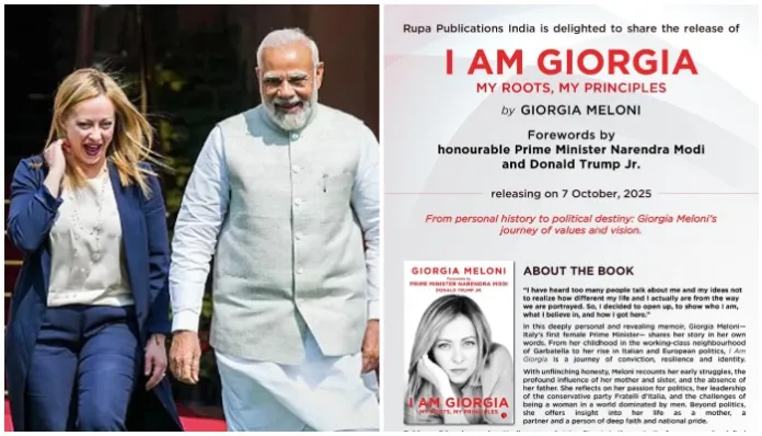 மெலோனியின் நூலுக்கு முன்னுரை எழுதிய இந்திய பிரதமர் மோடி