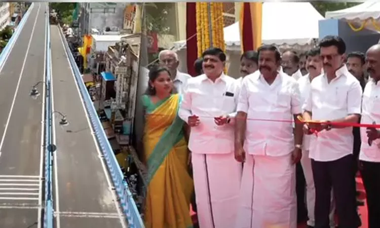 தி.நகரில் புதிதாக அமைக்கப்பட்டுள்ள  மேம்பாலத்தை திறந்துவைத்தார் முதலமைச்சர் மு.க.ஸ்டாலின்!