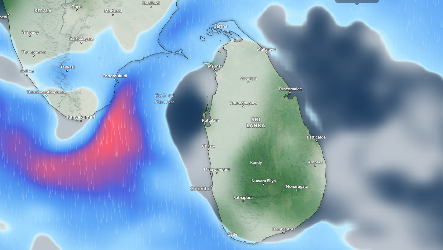 சில இடங்களில் 100 மி.மீ க்கும் அதிகமான பலத்த மழை!