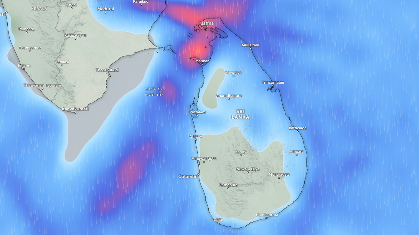 பல பகுதிகளில் இடியுடன் கூடிய மழை!
