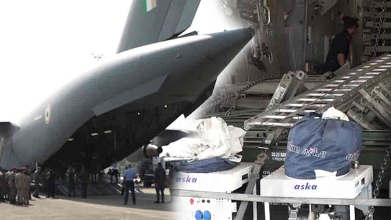 நிவாரண உதவிகளைத் தாங்கிய 8வது இந்திய  விமானம் நாட்டை வந்தடைந்தது!