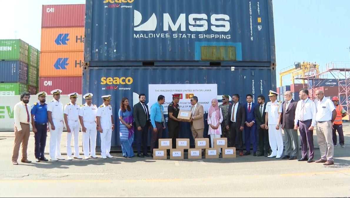 மாலைதீவினால் இலங்கைக்கு 25,000 டின்மீன் பெட்டிகள் நன்கொடை!