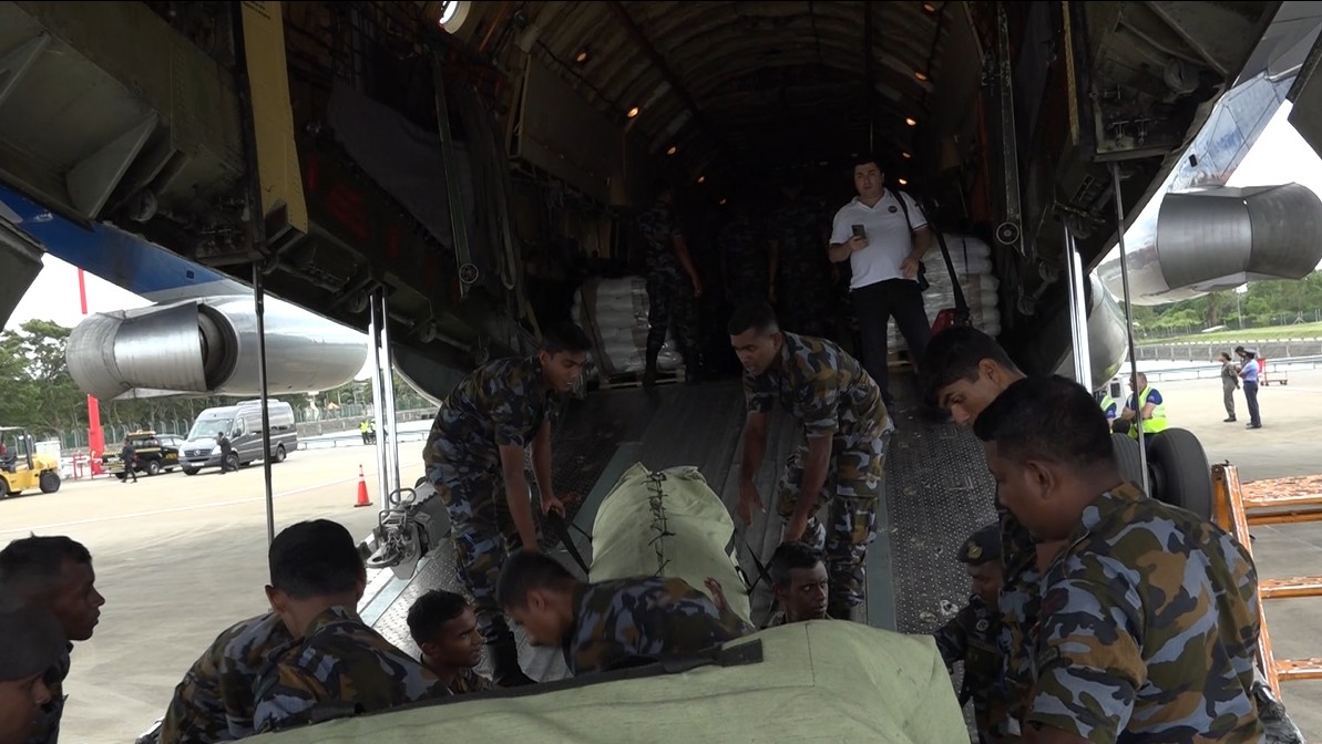 35 மெட்ரிக் தொன் உதவிப் பொருட்களுடன்  நாட்டை வந்தடைந்த ரஷ்ய விமானம்!