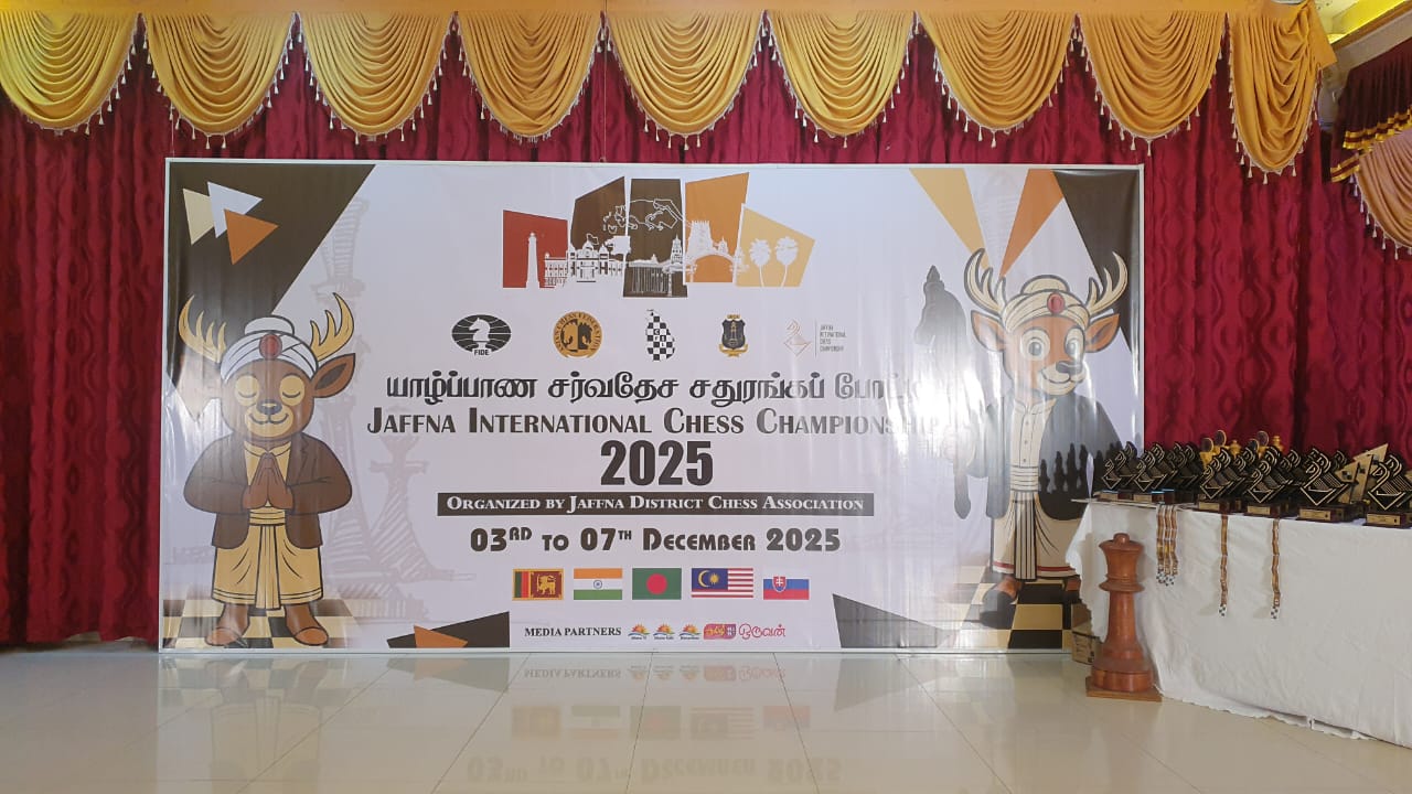 ஐந்து நாட்கள்  சிறப்பாக நடைபெற்ற யாழ்  சர்வதேச சதுரங்கப் போட்டி இனிதே நிறைவு!