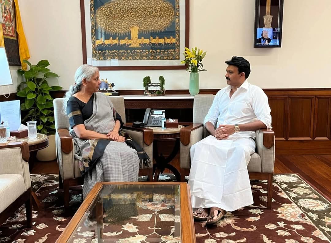 நிர்மலா சீதாராமனை சந்தித்தார் செந்தில் தொண்டமான்