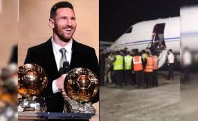 இந்தியாவை சென்றடைந்த கால்பந்து வீரர் லியோனல் மெஸ்ஸிக்கு அமோக வரவேற்பு!