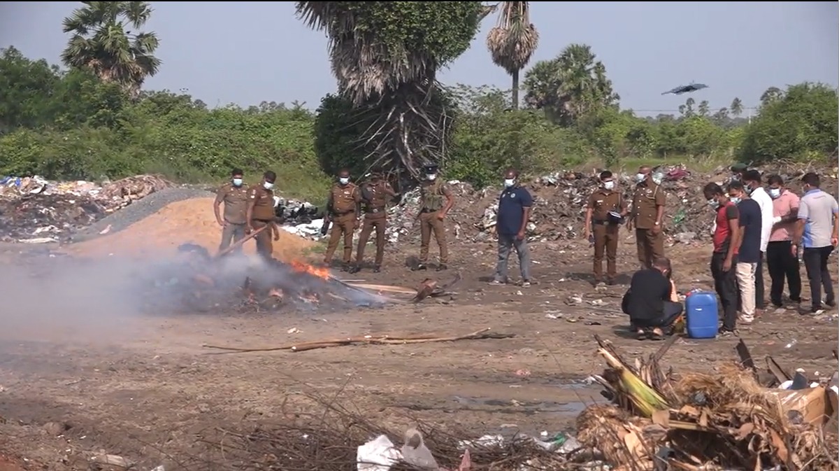 பருத்தித்துறை நீதிமன்றத்தினால் 600Kg கஞ்சா அழிப்பு!