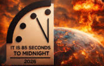 2026 ஆம் ஆண்டிற்காகப் புதுப்பிக்கப்பட்டுள்ள உலக அழிவு கடிகாரம்!