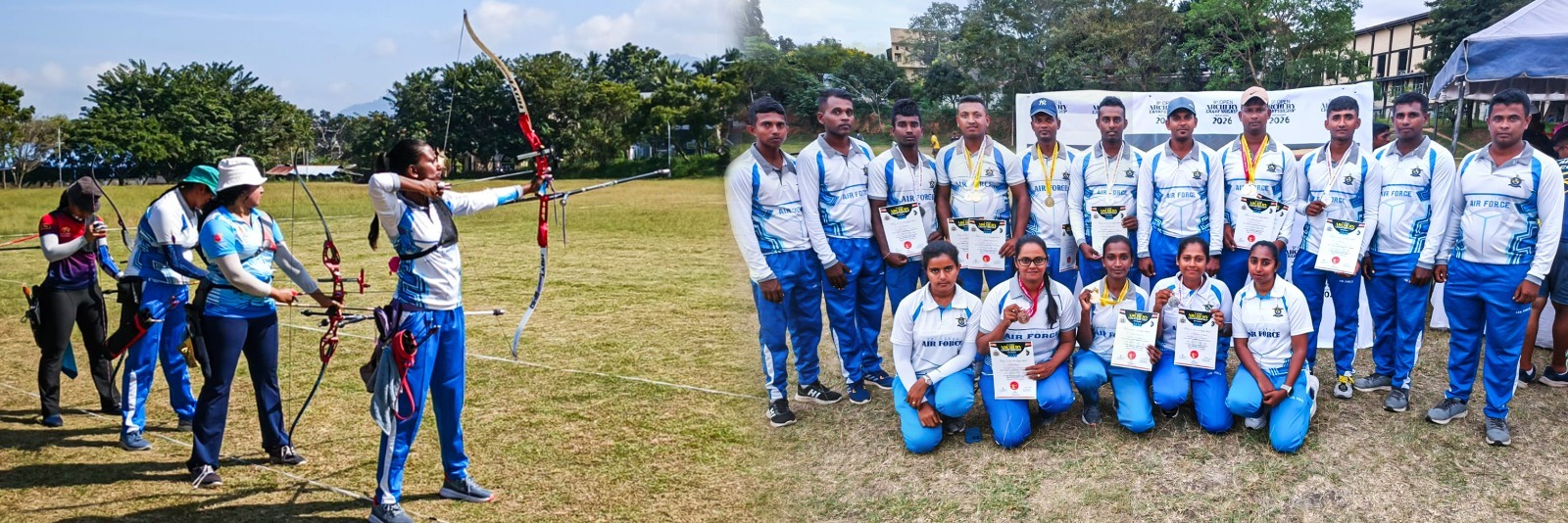 அகில இலங்கை வில்வித்தை போட்டியில் சாம்பியன்ஷிப்பை வென்ற இலங்கை விமானப்படை.