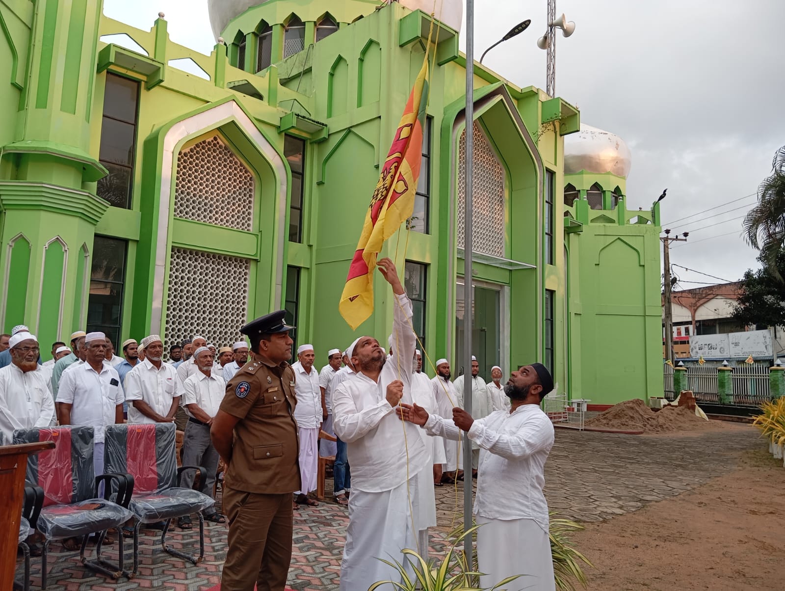 சாய்ந்தமருது முஹையதீன் ஜும்ஆ பெரிய பள்ளிவாசலில்  78வது சுதந்திரதின நிகழ்வு