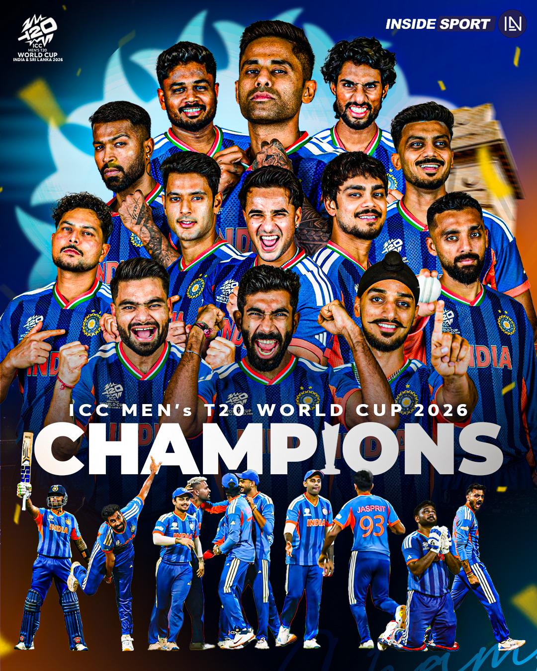 டி20 உலக கோப்பை: 🏏மீண்டும் உலக சாம்பியன் இந்தியா.*