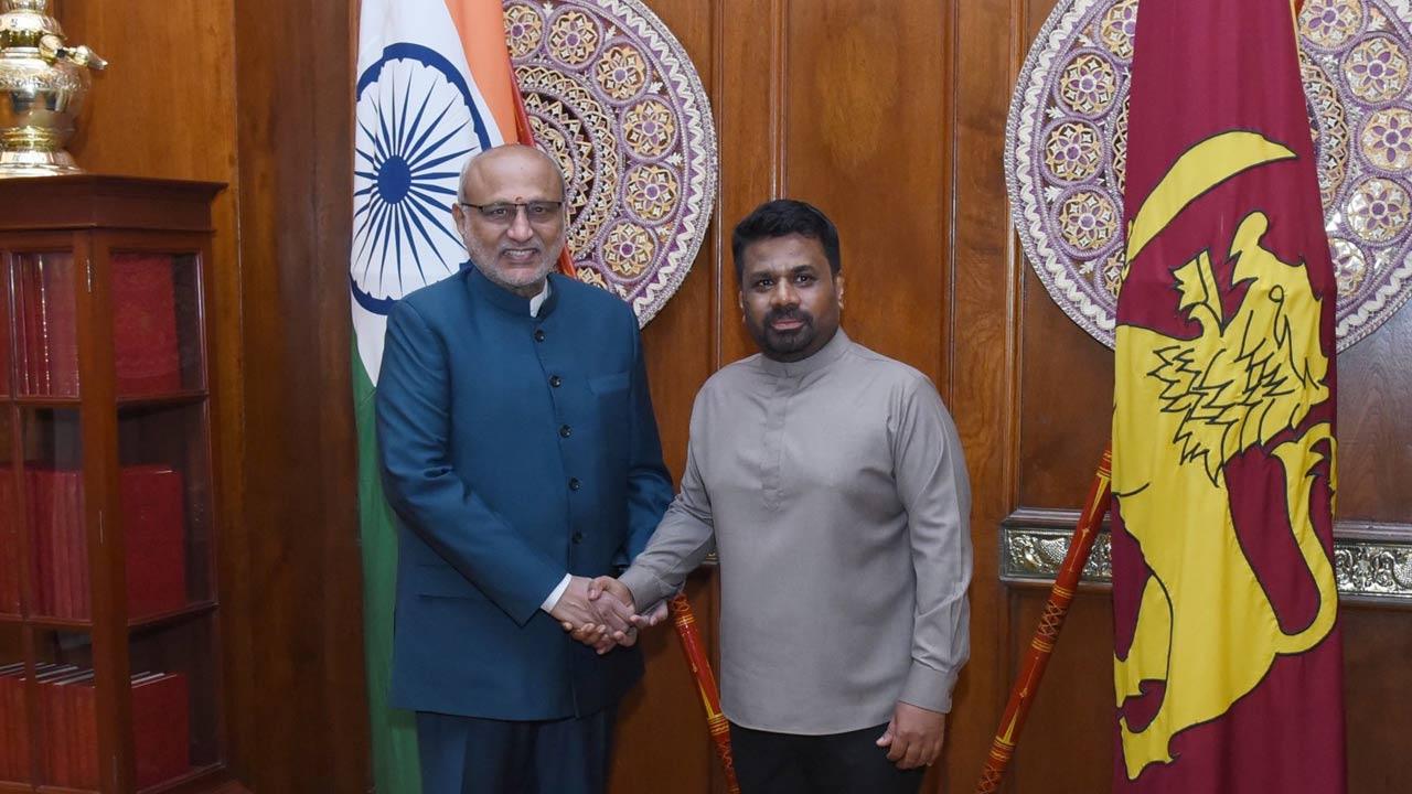 இந்தியத் துணை ஜனாதிபதி – ஜனாதிபதி அநுர குமார திசாநாயக்க இடையில் சந்திப்பு!